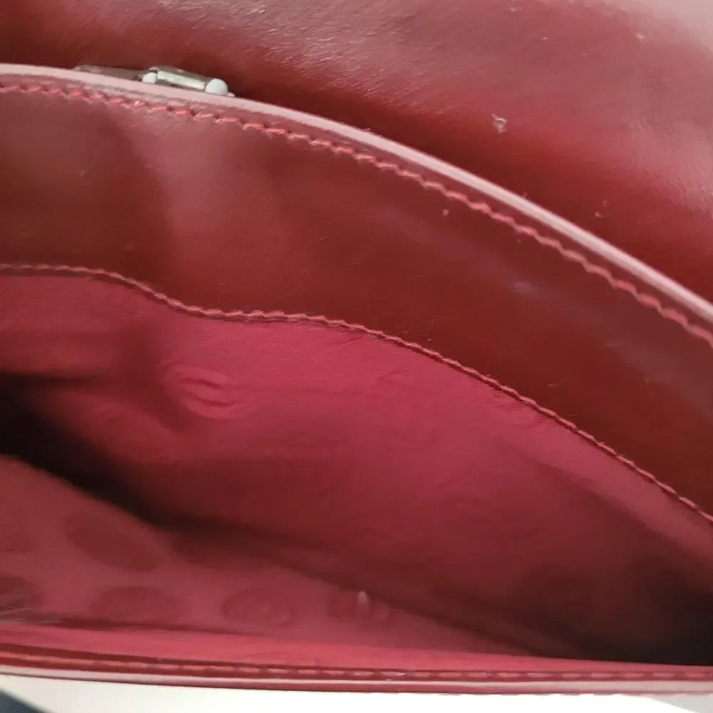 Cartier Vintage Bifold Leather Bordeaux Red Wallet Large Credit Card Bill Slim